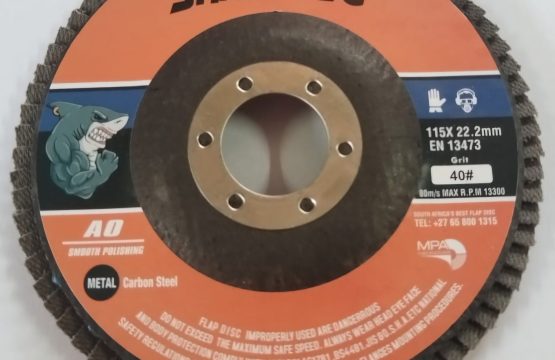 Sharktec Aluminium Oxide Flapper Discs: Grit #40 (Each) Excl.