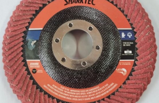 Sharktec Curved Ceramic Flapper Discs: Grit #40 (Each) Excl.