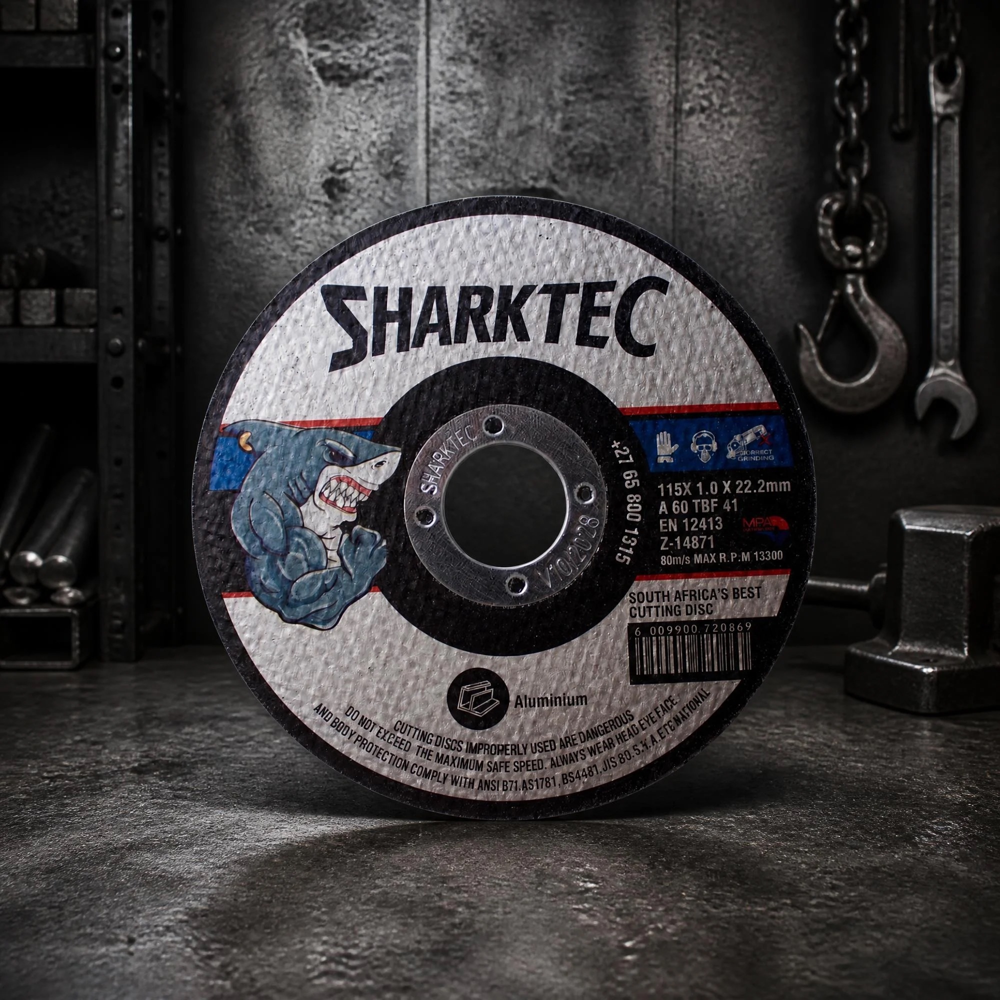 SharkTec Alum Cutting Disc | 115 x 1 x 22,23