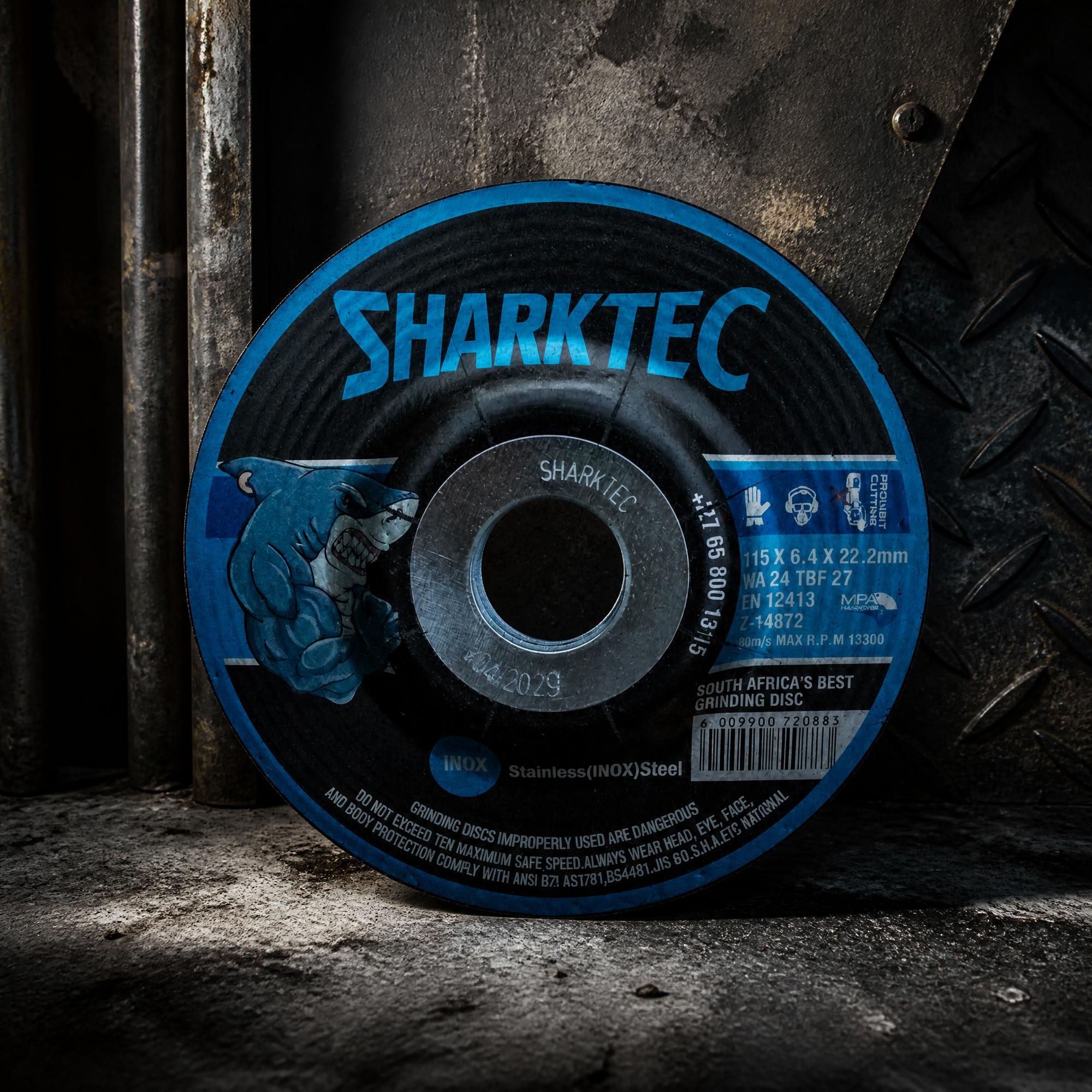 SharkTec Grinding Disc INOX | 115 x 6.4 x 22,23 (Stainless)